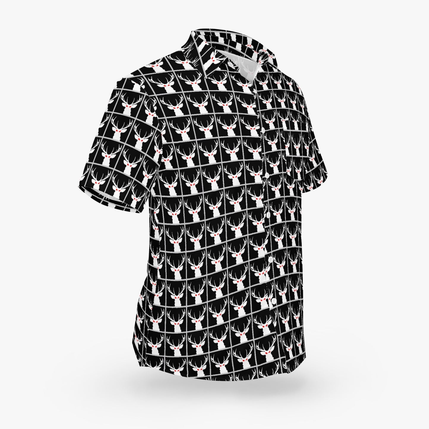 Deermageddon the Musical Black Checkerboard Hawaiian Tee