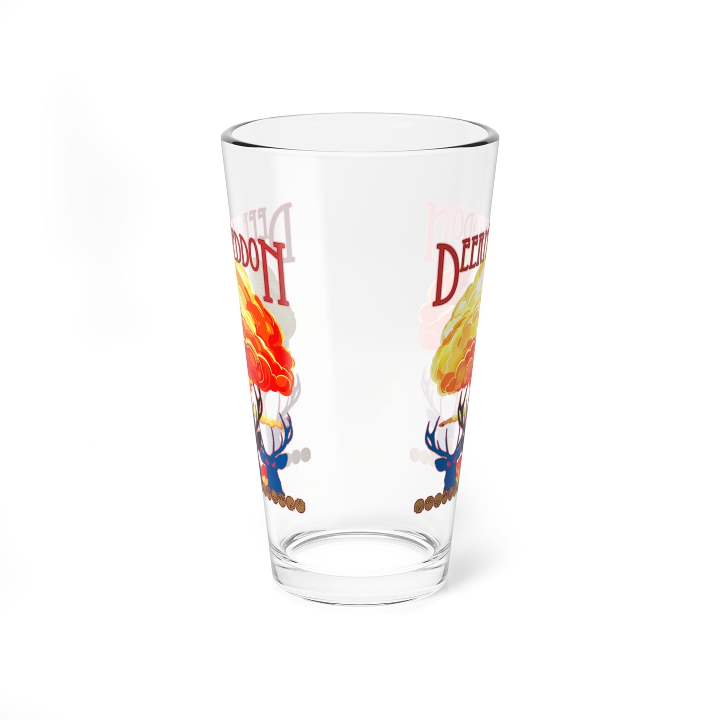 Official Deermageddon the Musical "Nuke" Pint Glass