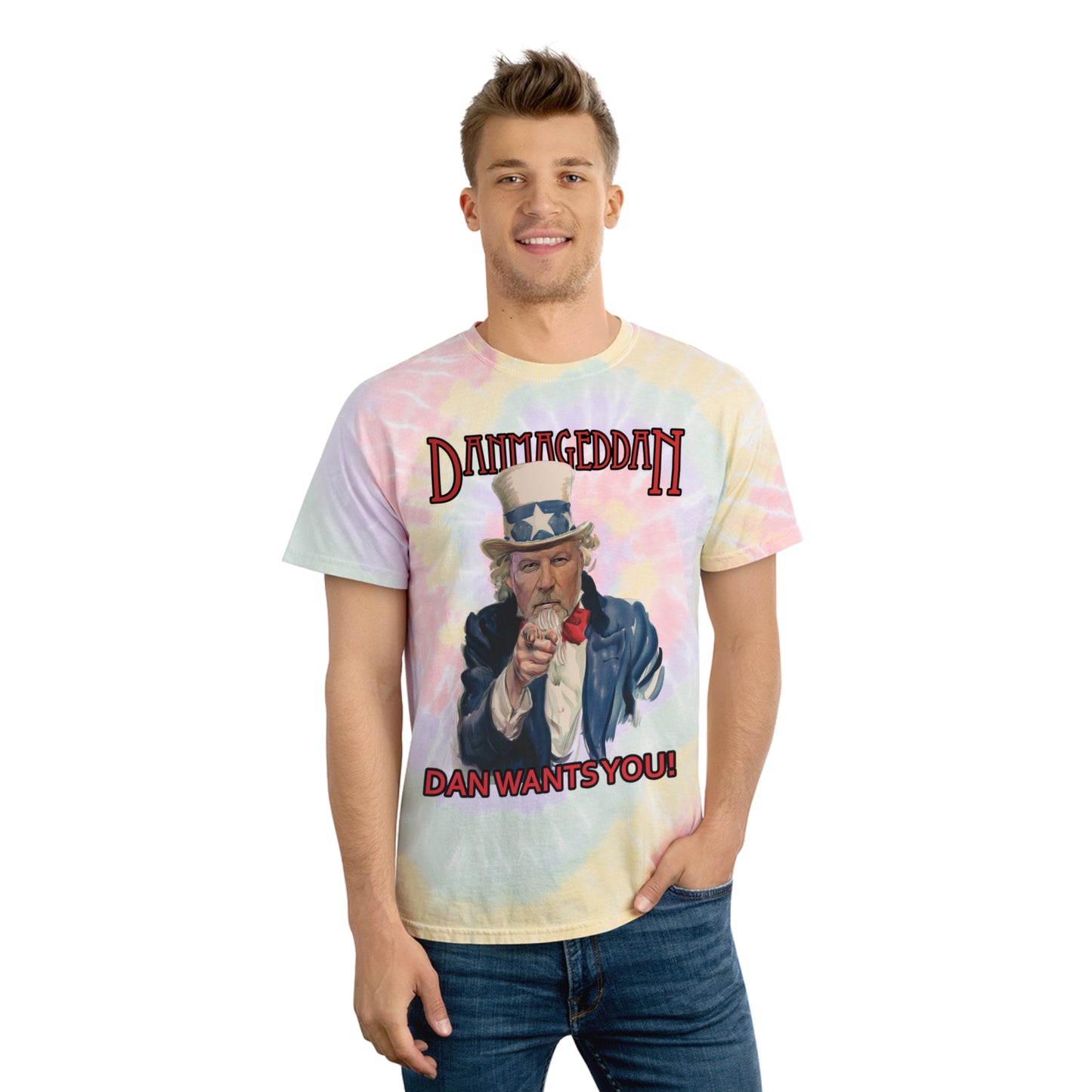 Official Deermageddon "Danmageddan" Tie-Dye Tee, Spiral - 2 colors