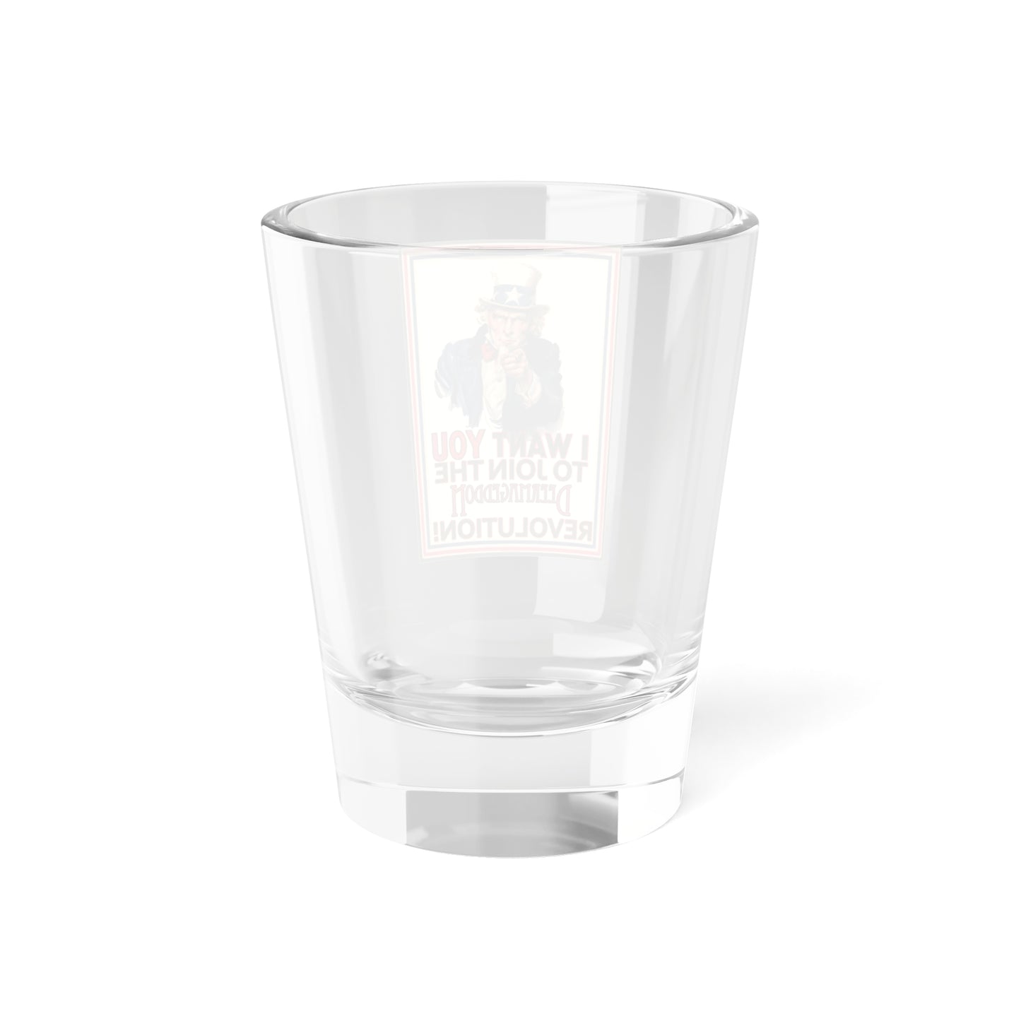 Official Deermageddon the Musical "Uncle Sam" Shot Glass, 1.5oz