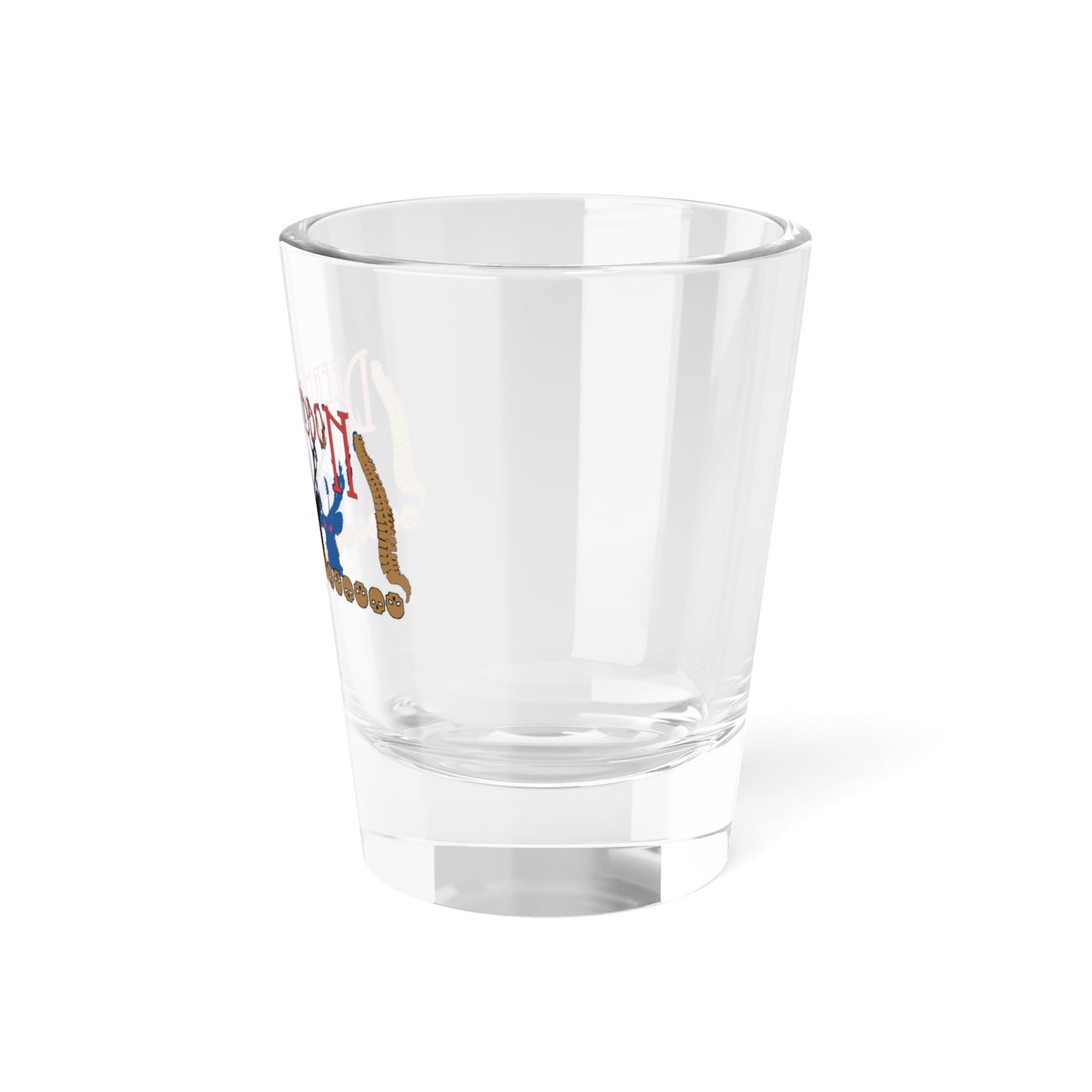 Official Deermageddon the Musical Logo Shot Glass, 1.5oz