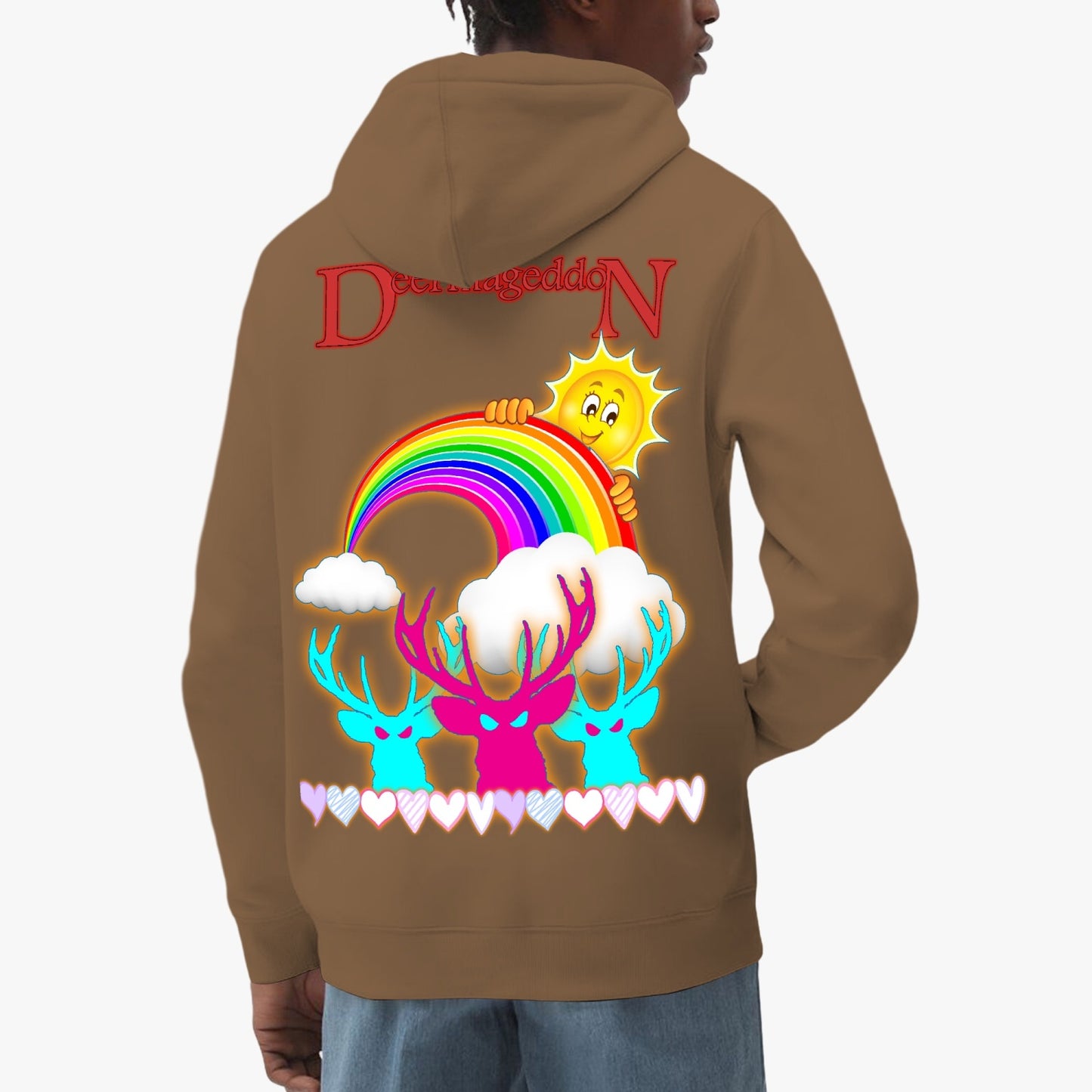 Official Deermageddon the Musical "Sunshine and Rainbows" Unisex Classic Lined Pullover Hoodie