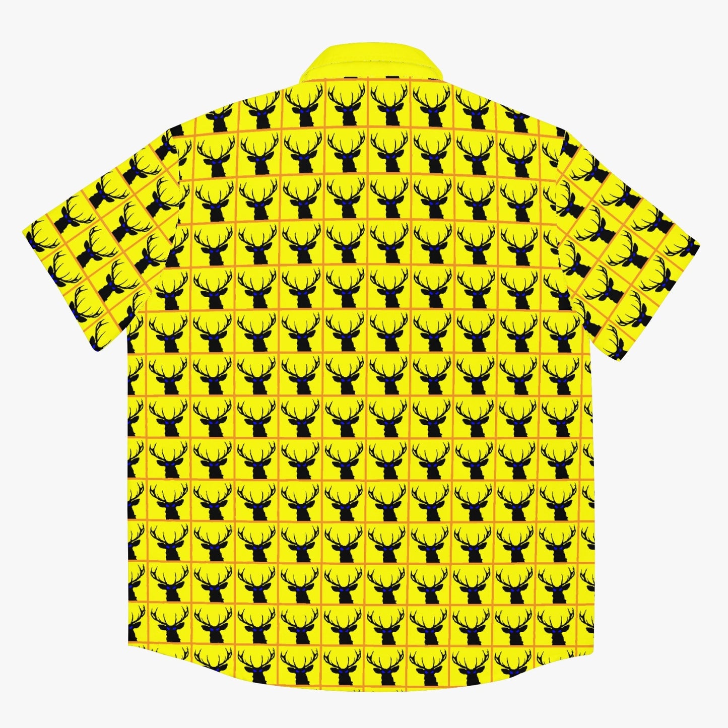 Deermageddon the Musical Yellow Checkerboard w/ Yellow Trim Hawaiian Tee