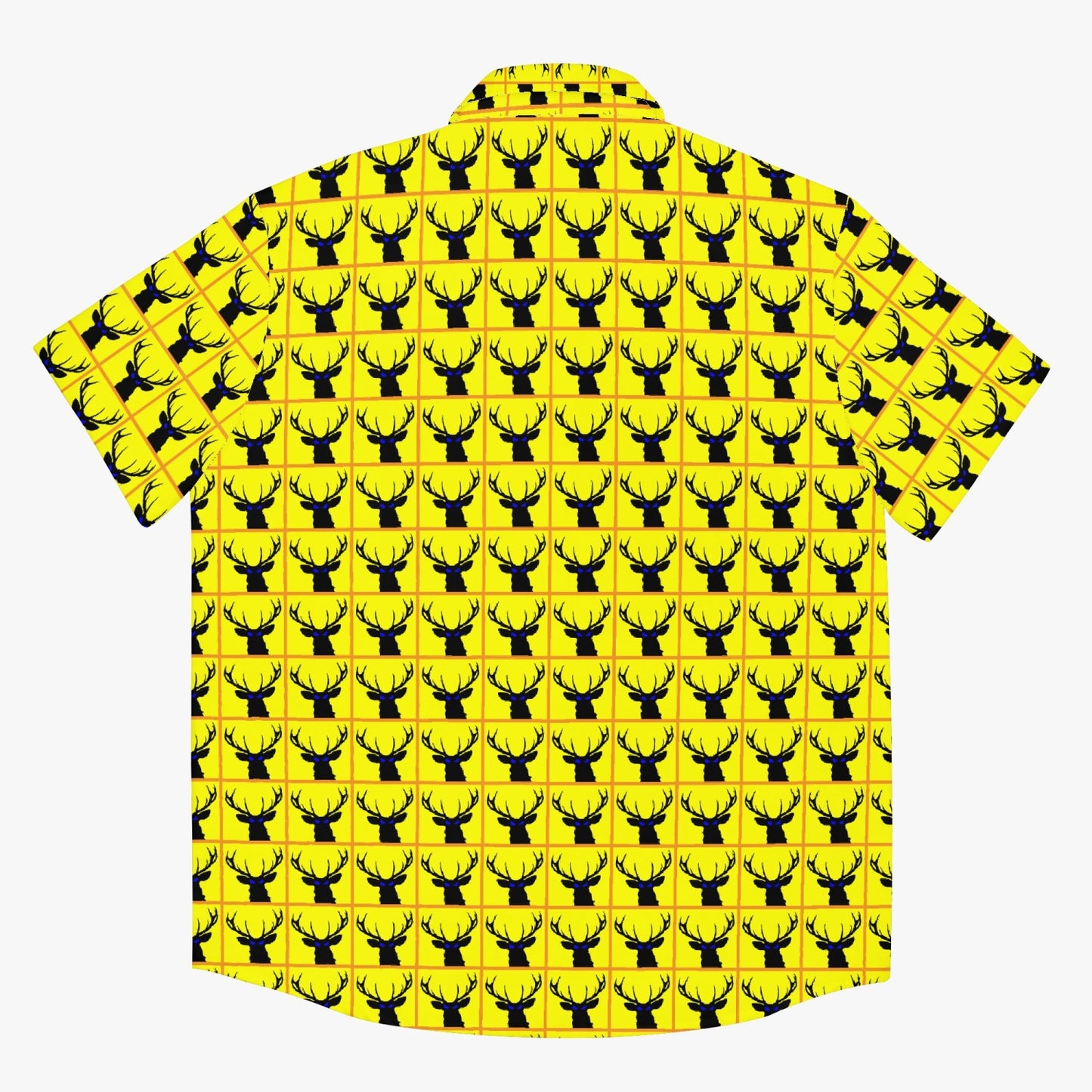 Deermageddon the Musical Yellow Checkerboard Hawaiian Tee