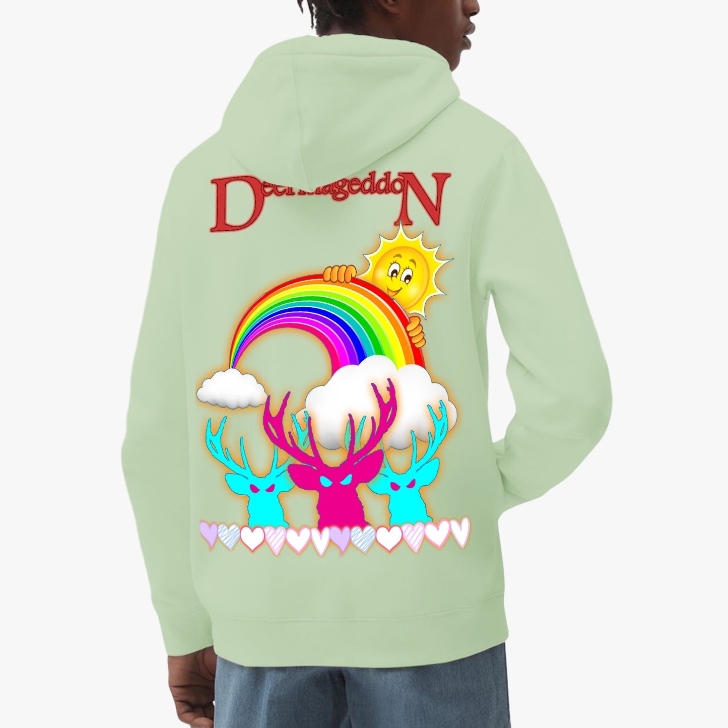 Official Deermageddon the Musical "Sunshine and Rainbows" Unisex Classic Lined Pullover Hoodie