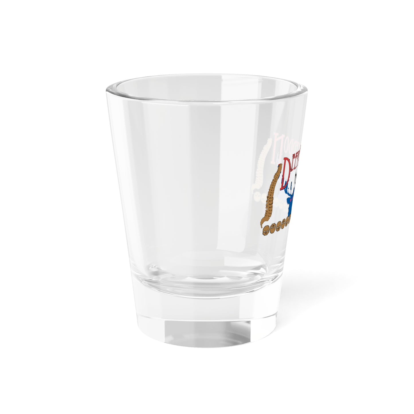 Official Deermageddon the Musical Logo Shot Glass, 1.5oz