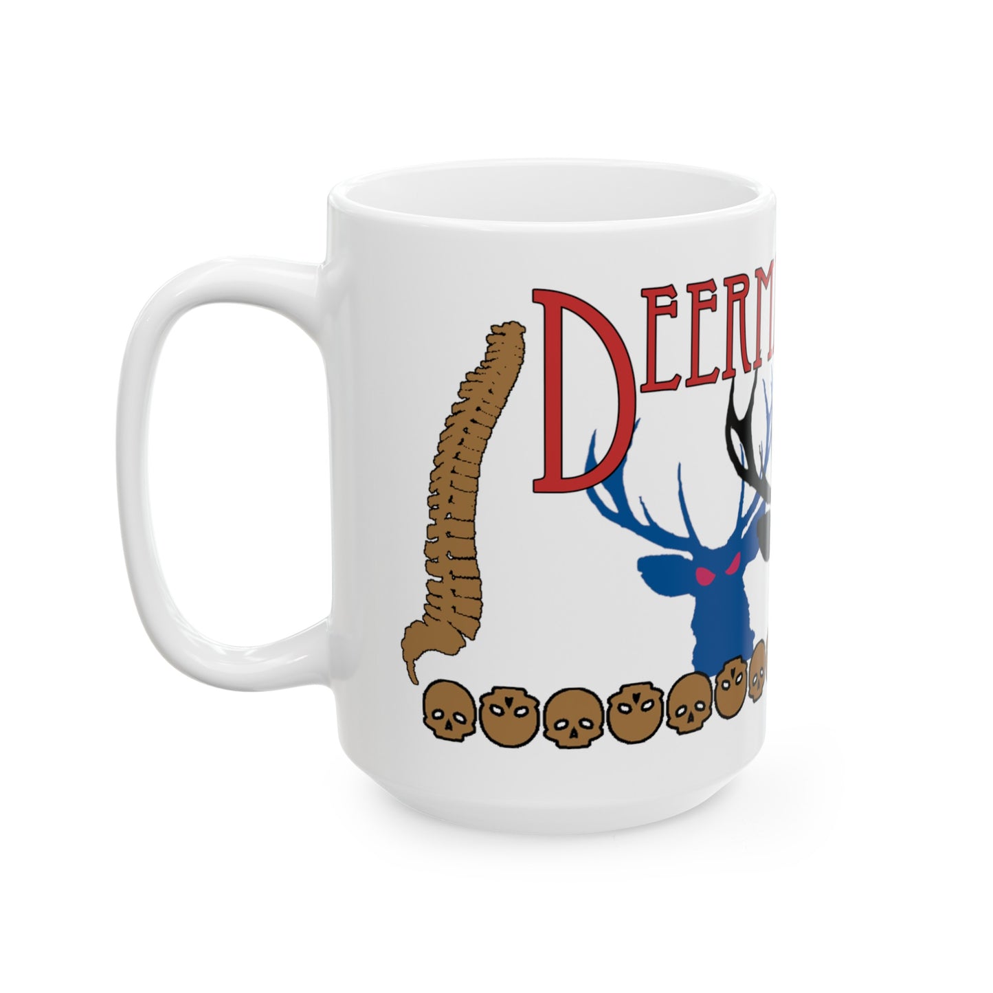 Official Deermageddon Logo White Coffee Mug - 15oz