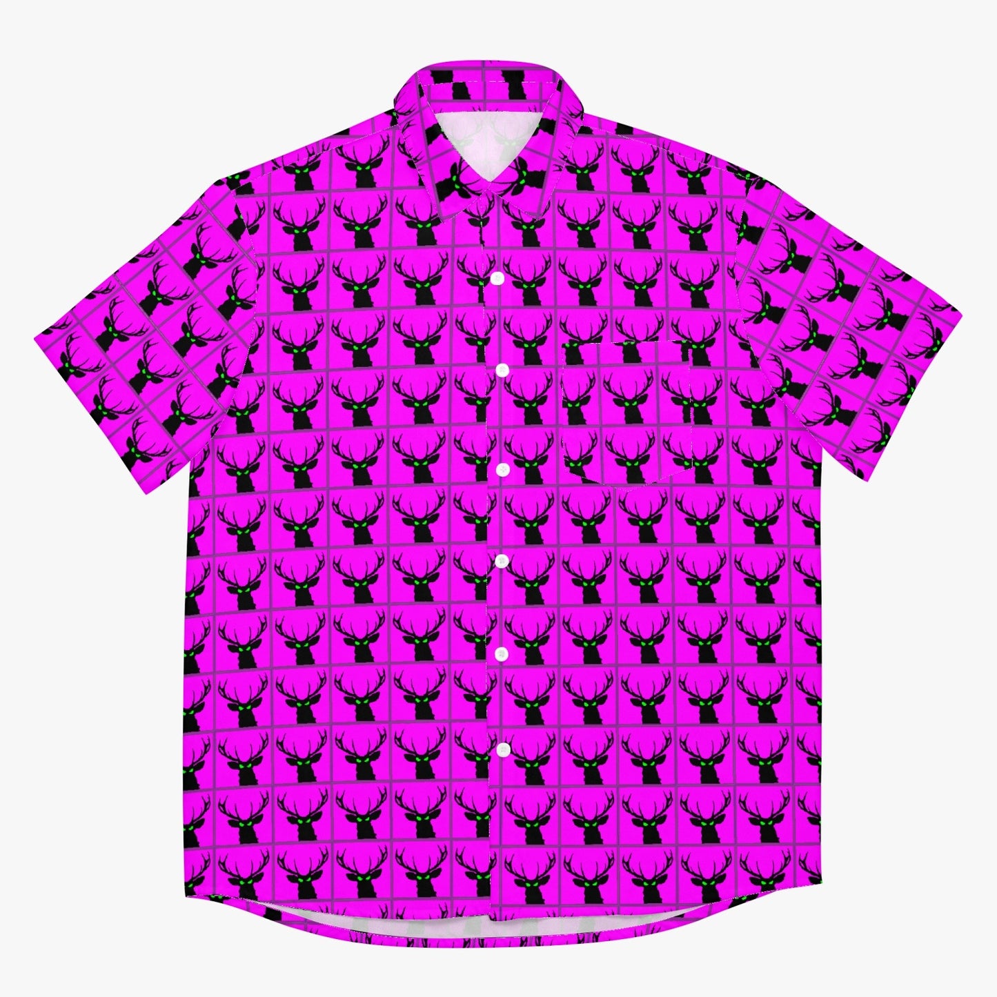 Deermageddon the Musical Pink Checkerboard Hawaiian Tee