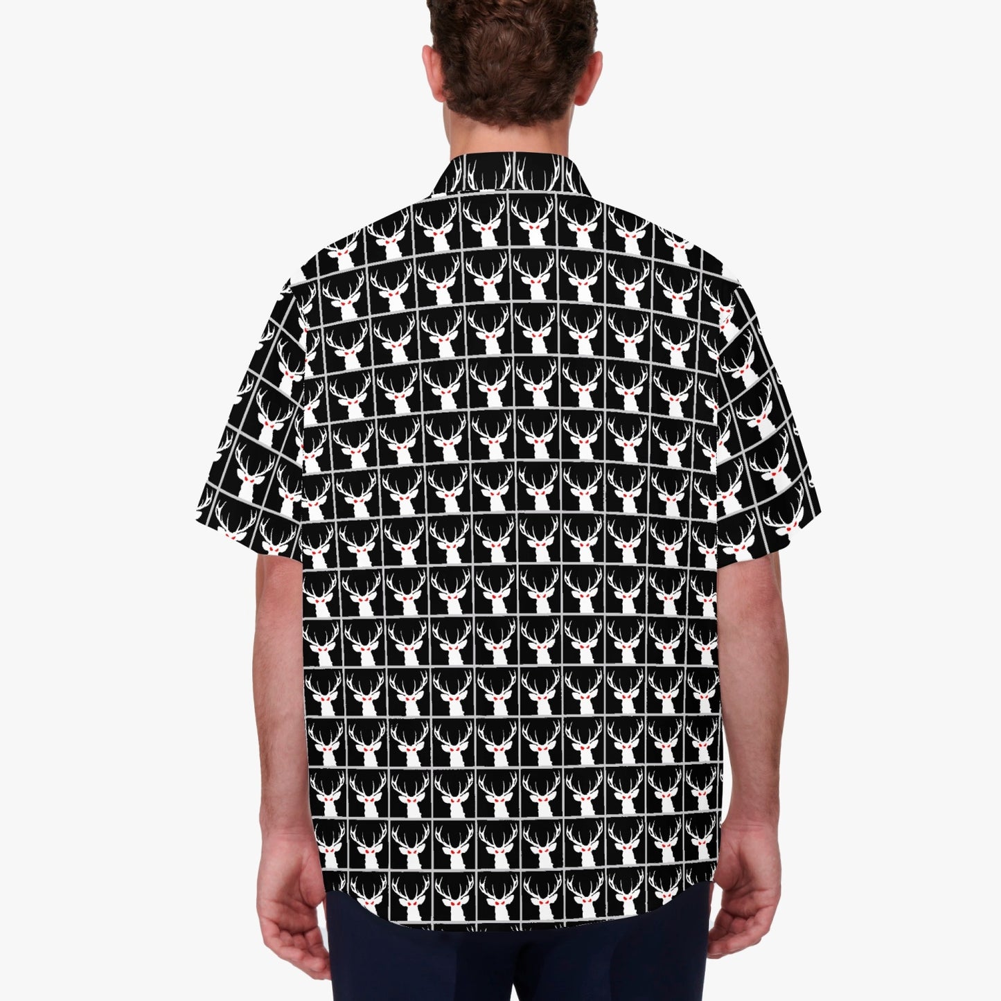 Deermageddon the Musical Black Checkerboard Hawaiian Tee