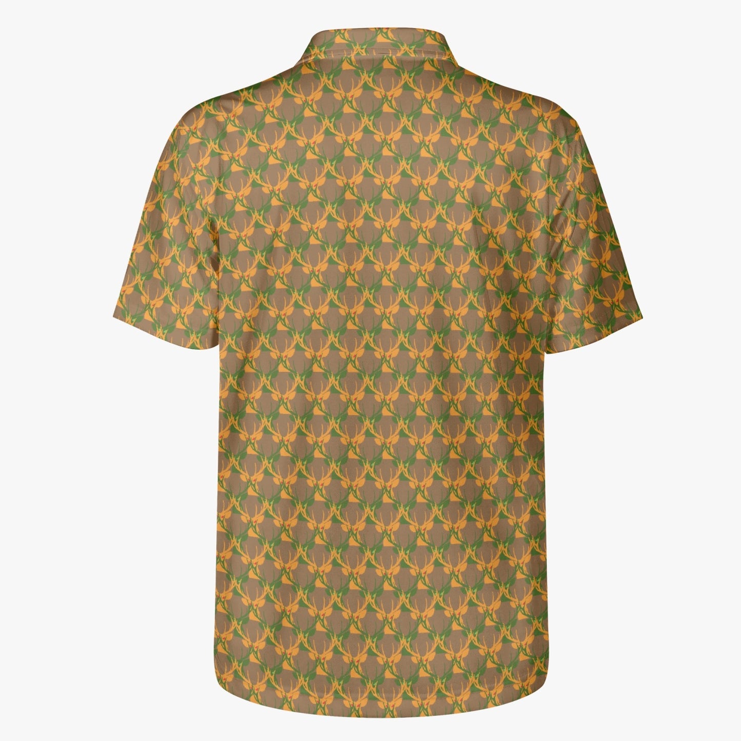 Official Deermageddon the Musical Men's Polo Golf Shirt Brown, Green, & Orange