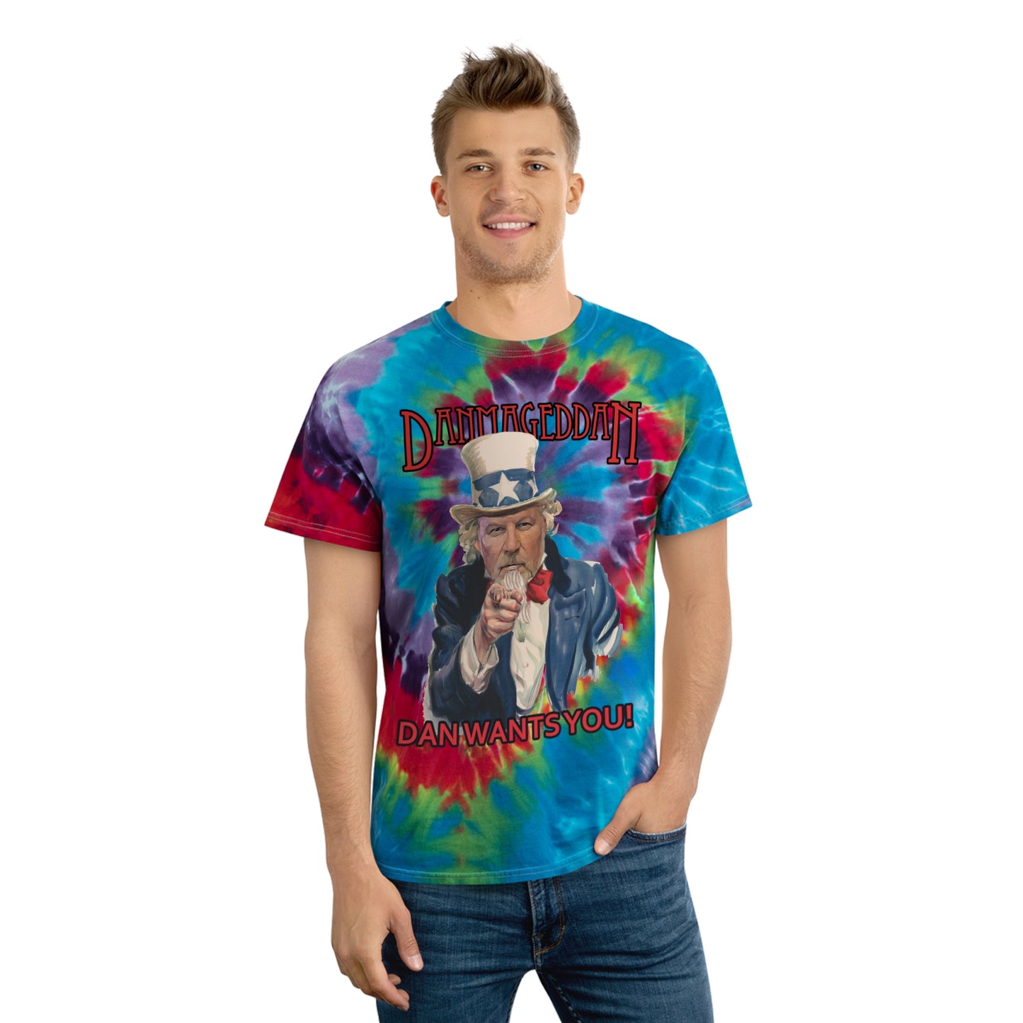 Official Deermageddon "Danmageddan" Tie-Dye Tee, Spiral - 2 colors