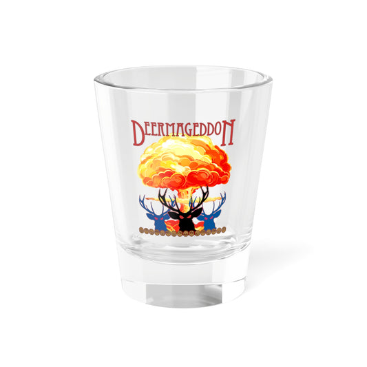 Official Deermageddon the Musical "Nuke" Shot Glass, 1.5oz