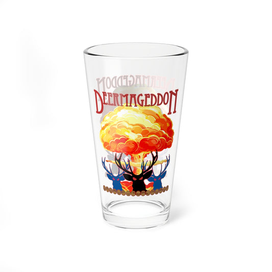 Official Deermageddon the Musical "Nuke" Pint Glass