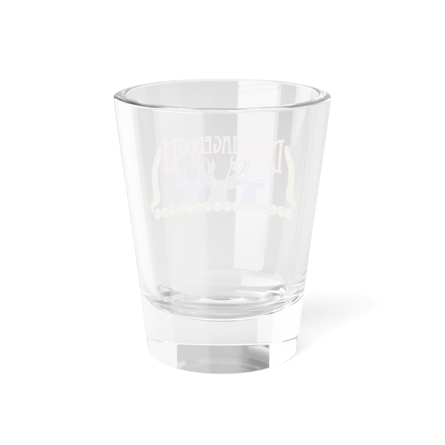 Official Deermageddon the Musical Logo Shot Glass, 1.5oz