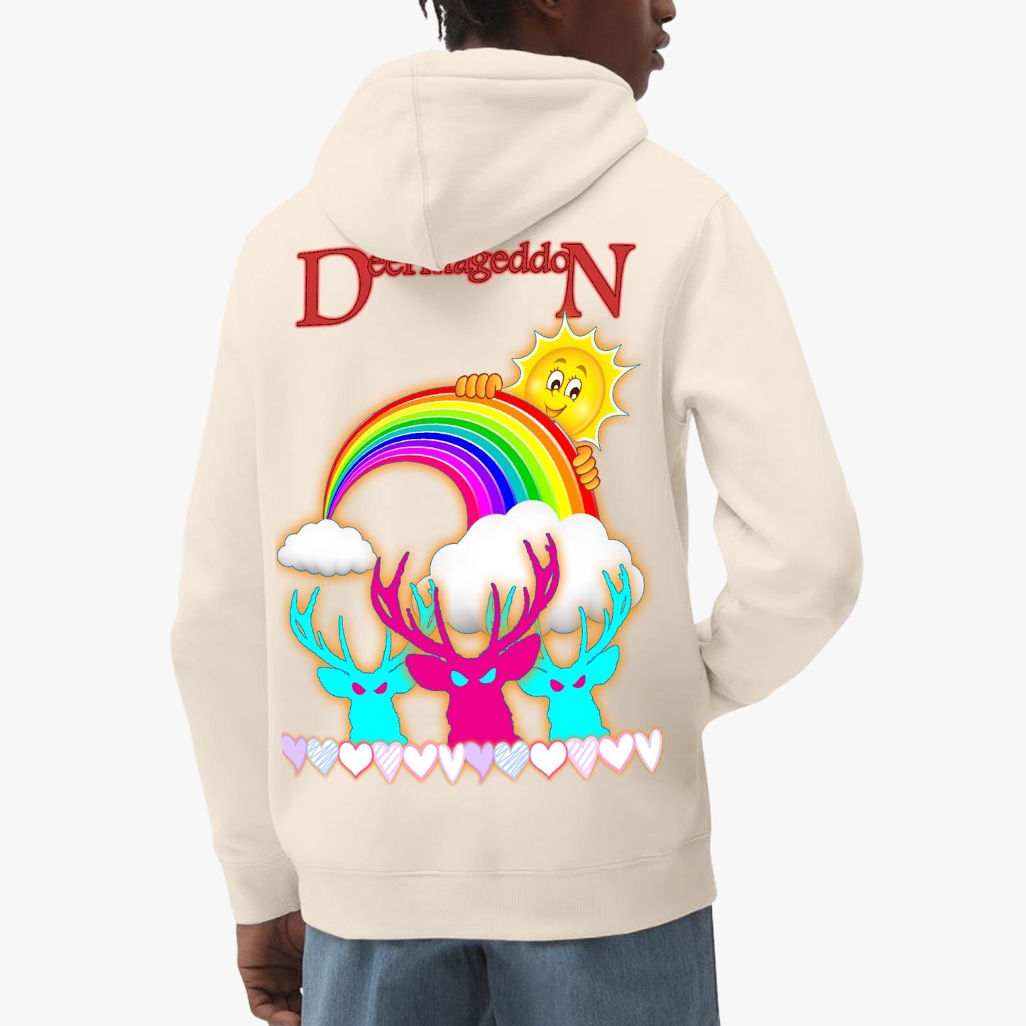 Official Deermageddon the Musical "Sunshine and Rainbows" Unisex Classic Lined Pullover Hoodie