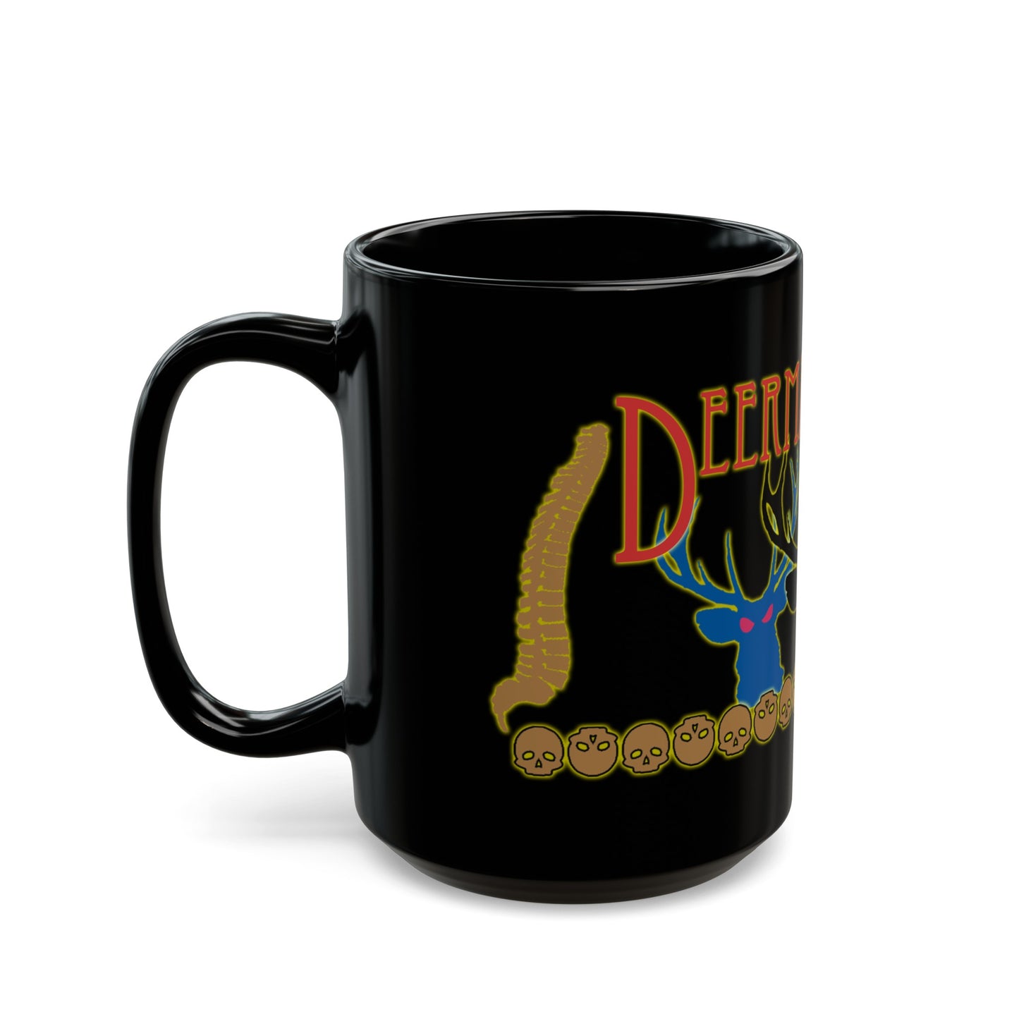 Official Deermageddon Logo Black Coffee Mug - 15oz