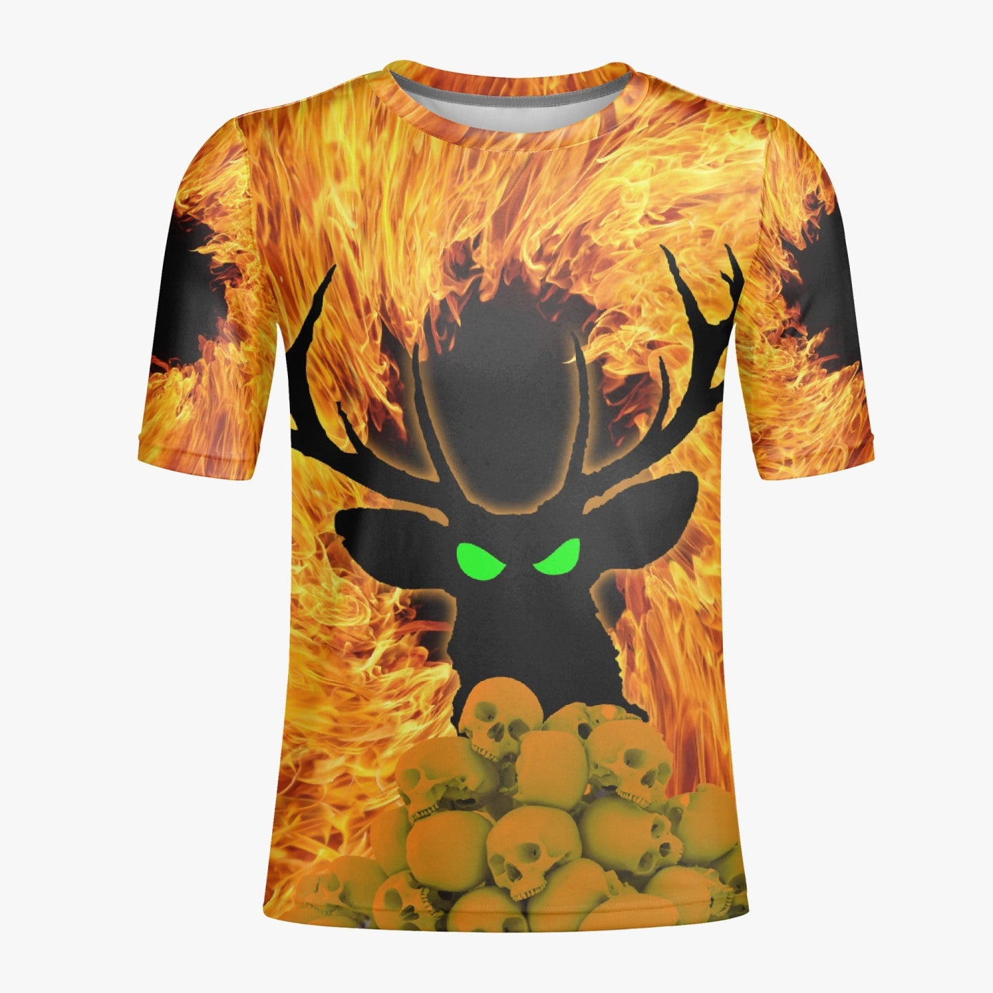 Deermageddon The Musical Fire & Flames All-Over-Print Handmade Men's Tee Shirt