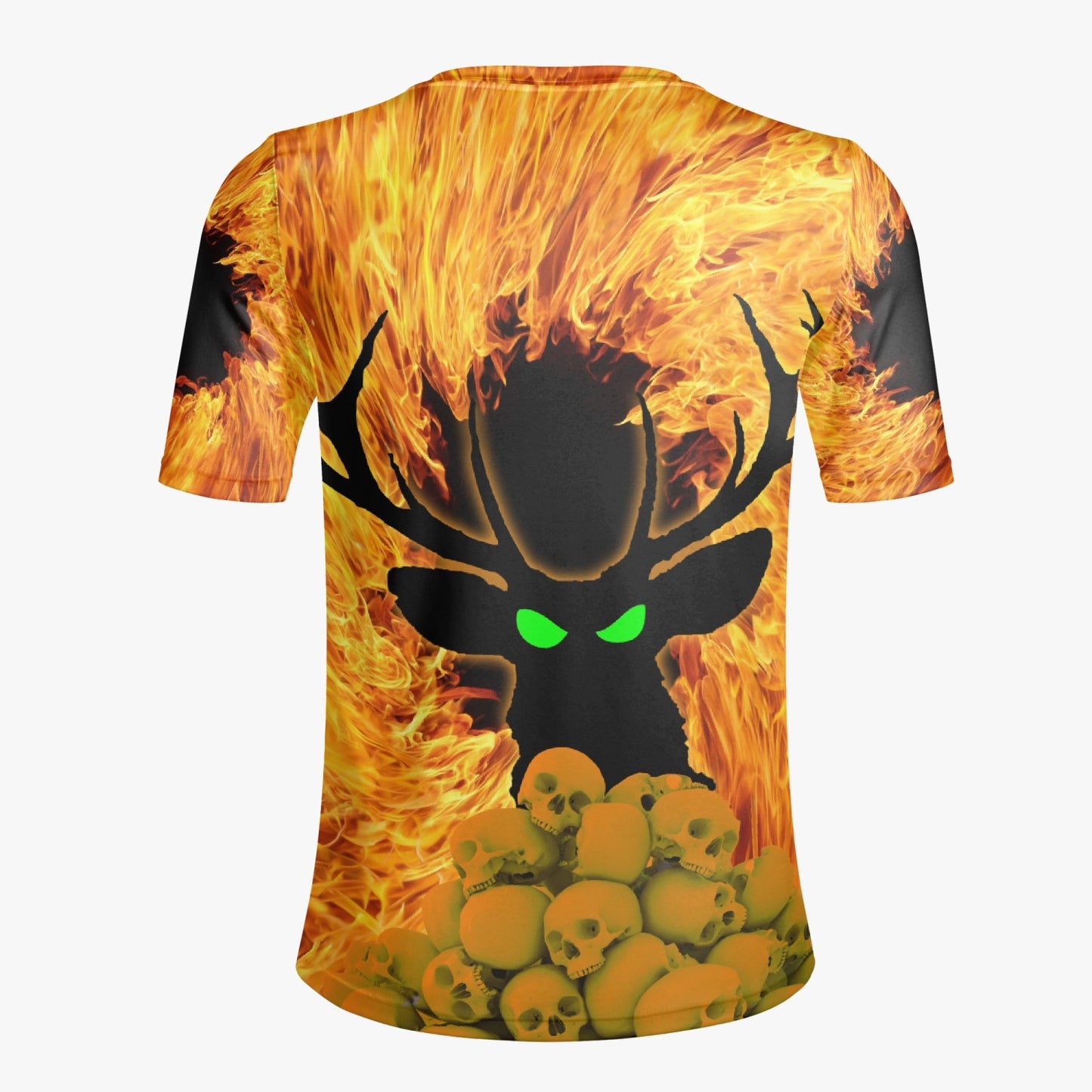 Deermageddon The Musical Fire & Flames All-Over-Print Handmade Men's Tee Shirt