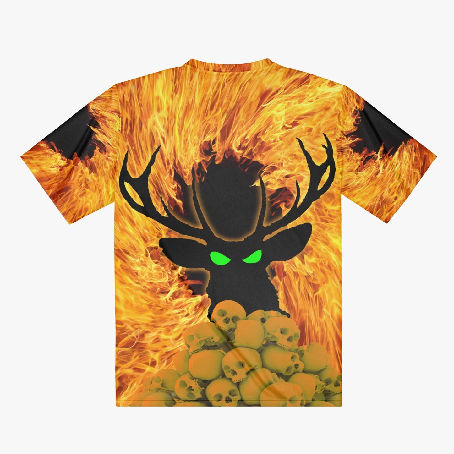 Deermageddon The Musical Fire & Flames All-Over-Print Handmade Men's Tee Shirt