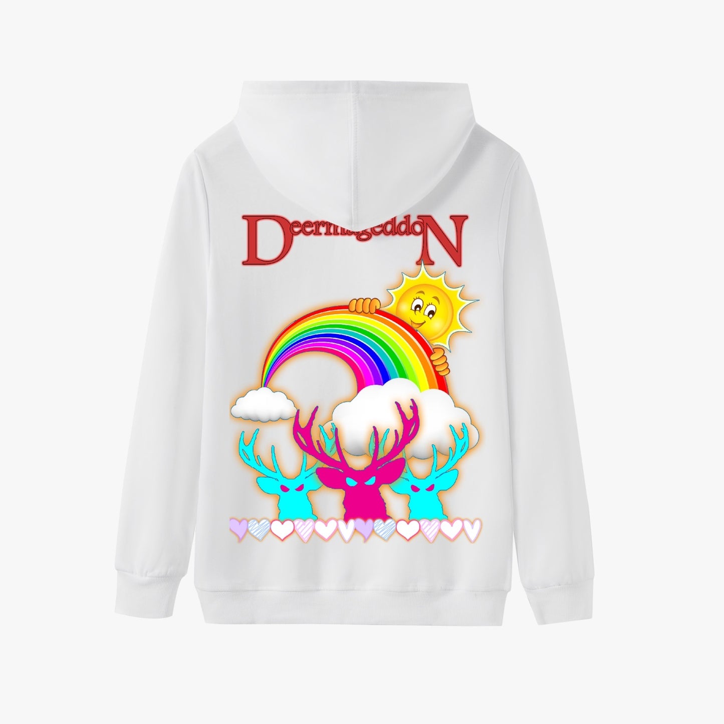 Official Deermageddon the Musical "Sunshine and Rainbows" Unisex Classic Lined Pullover Hoodie