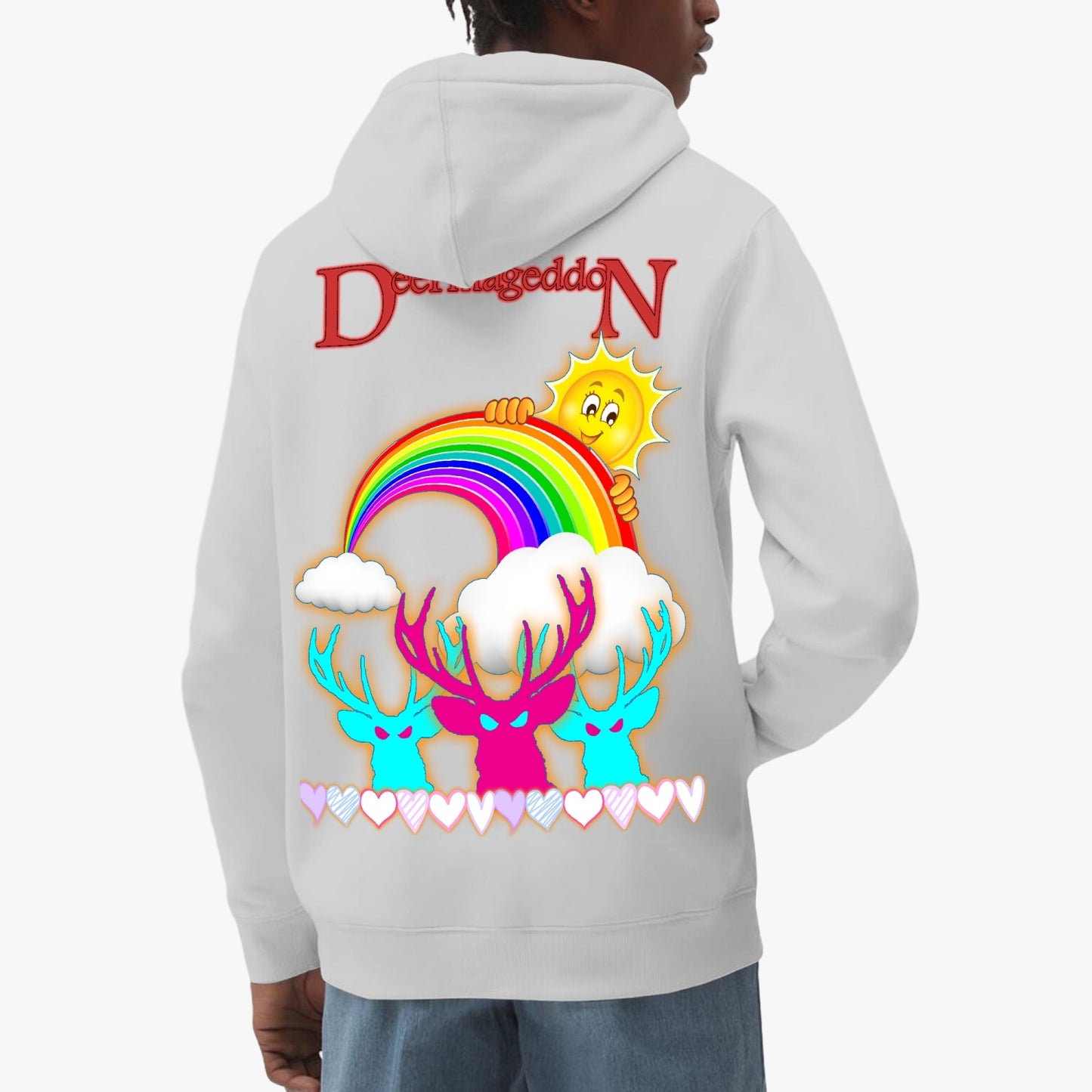 Official Deermageddon the Musical "Sunshine and Rainbows" Unisex Classic Lined Pullover Hoodie