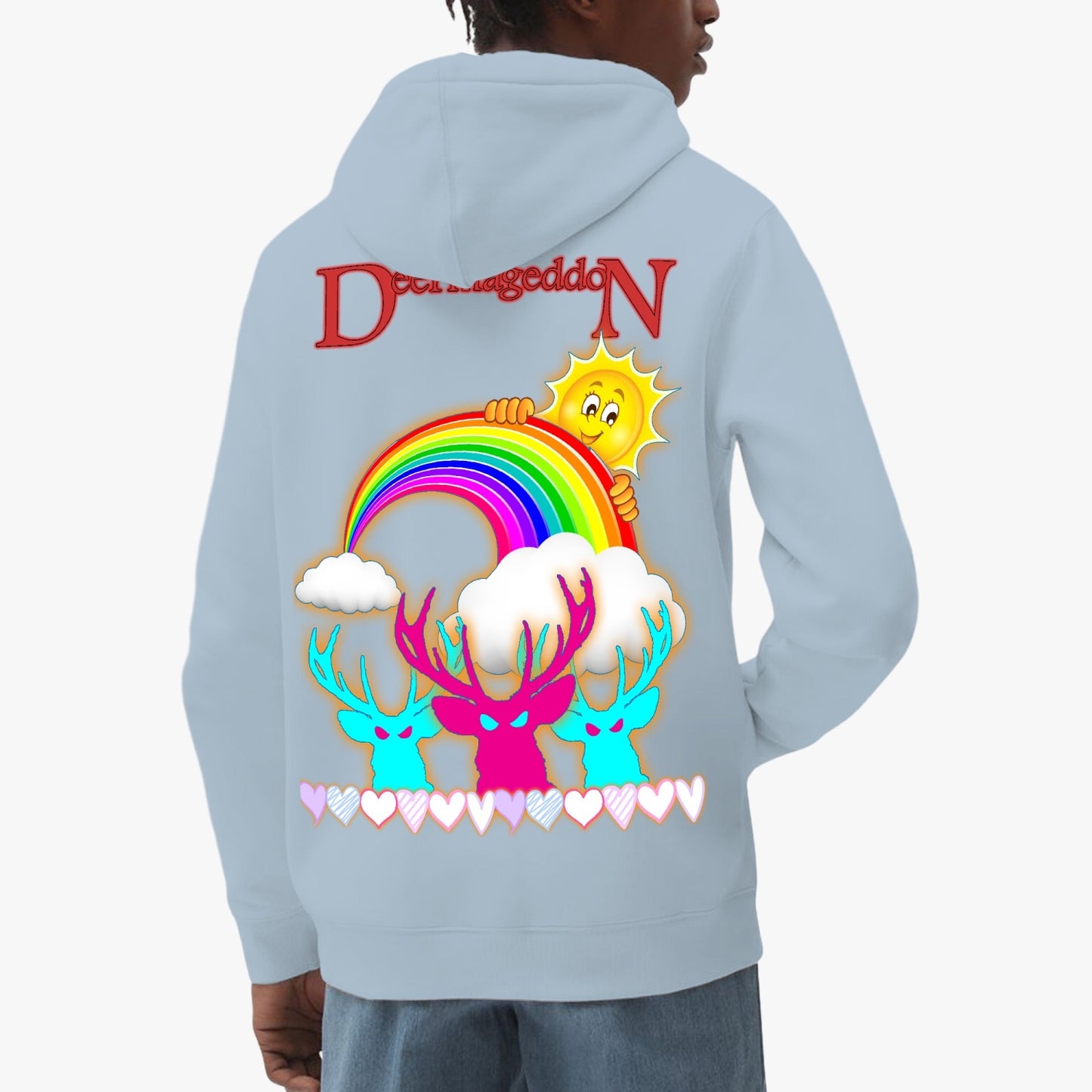 Official Deermageddon the Musical "Sunshine and Rainbows" Unisex Classic Lined Pullover Hoodie