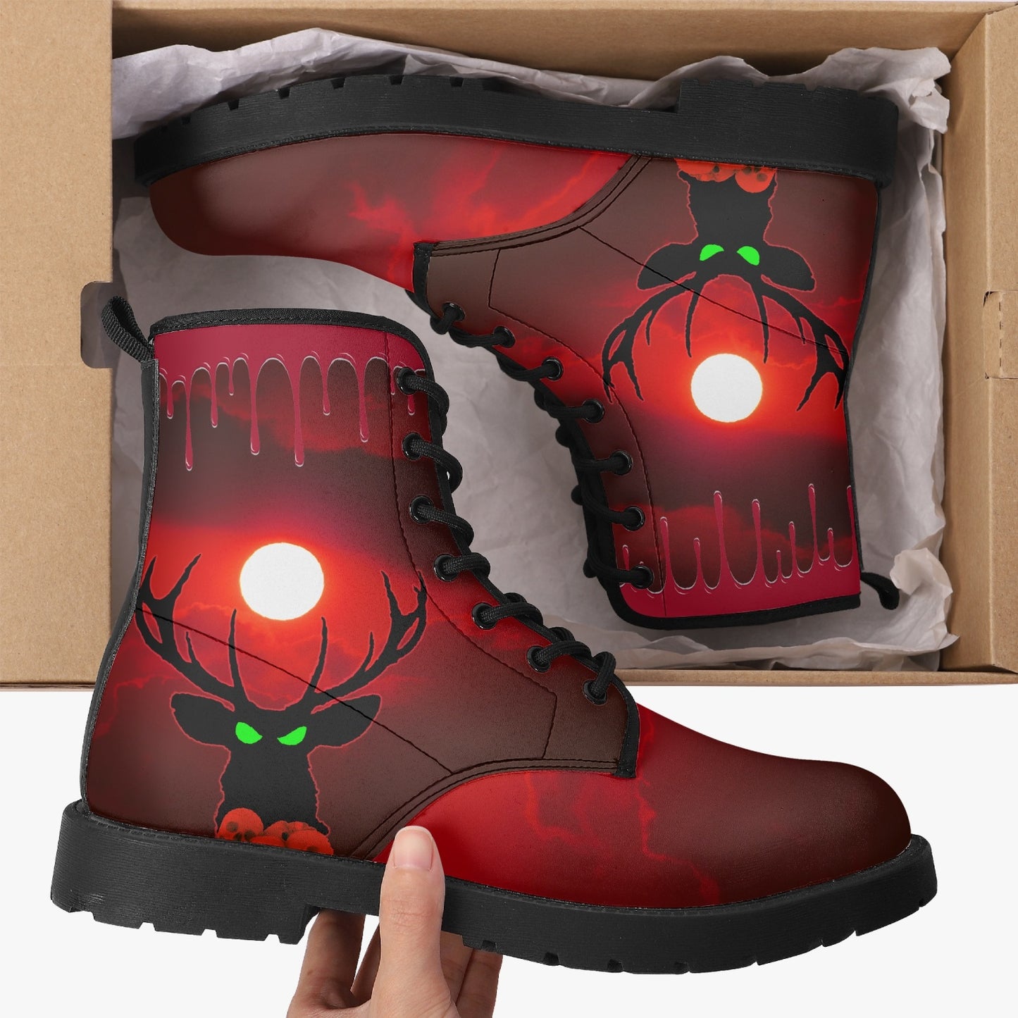 Deermageddon the Musical "Blood Moon" Boots (Men's and Women's)