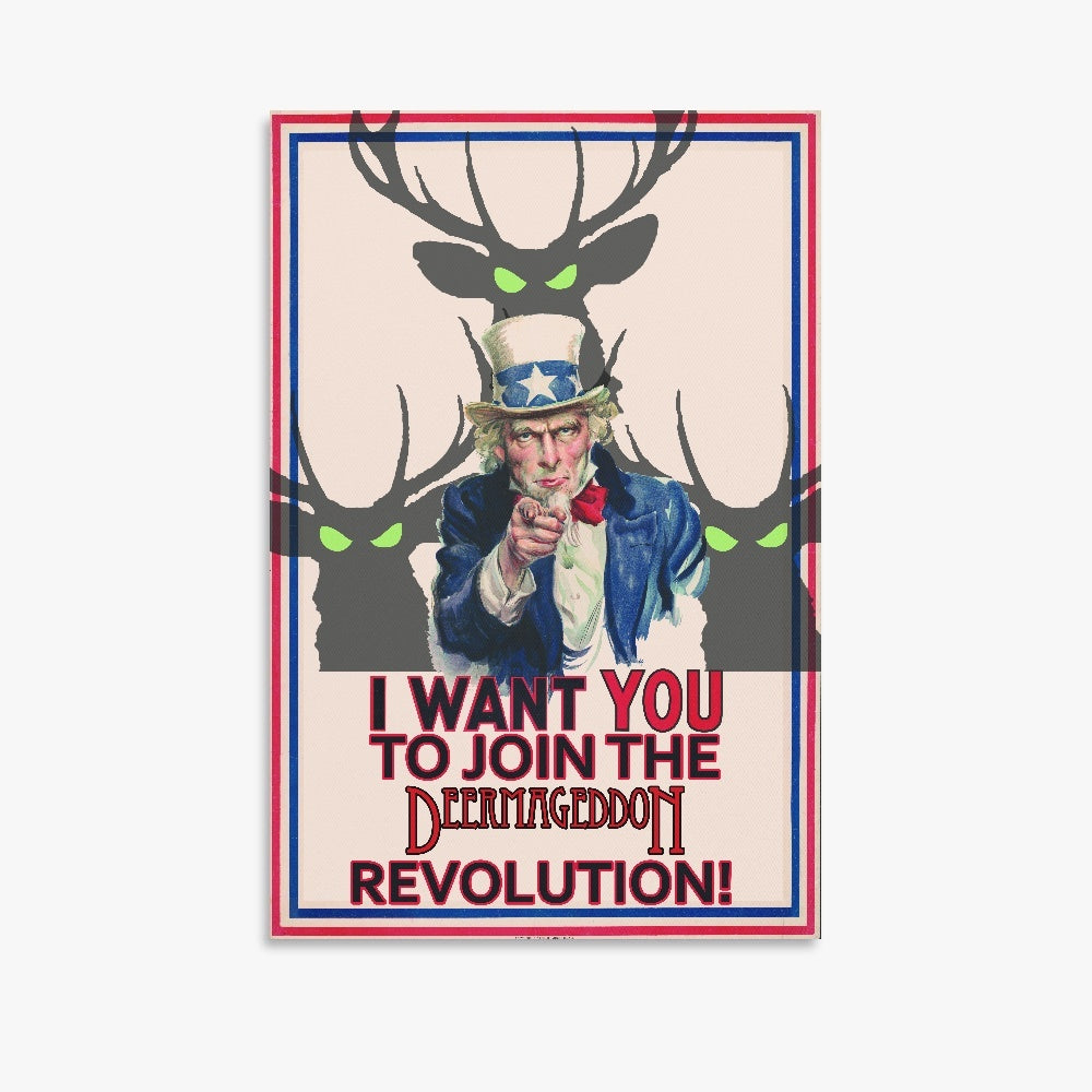 Official Deermageddon the Musical "Join the Revolution" Unframed Canvas Print