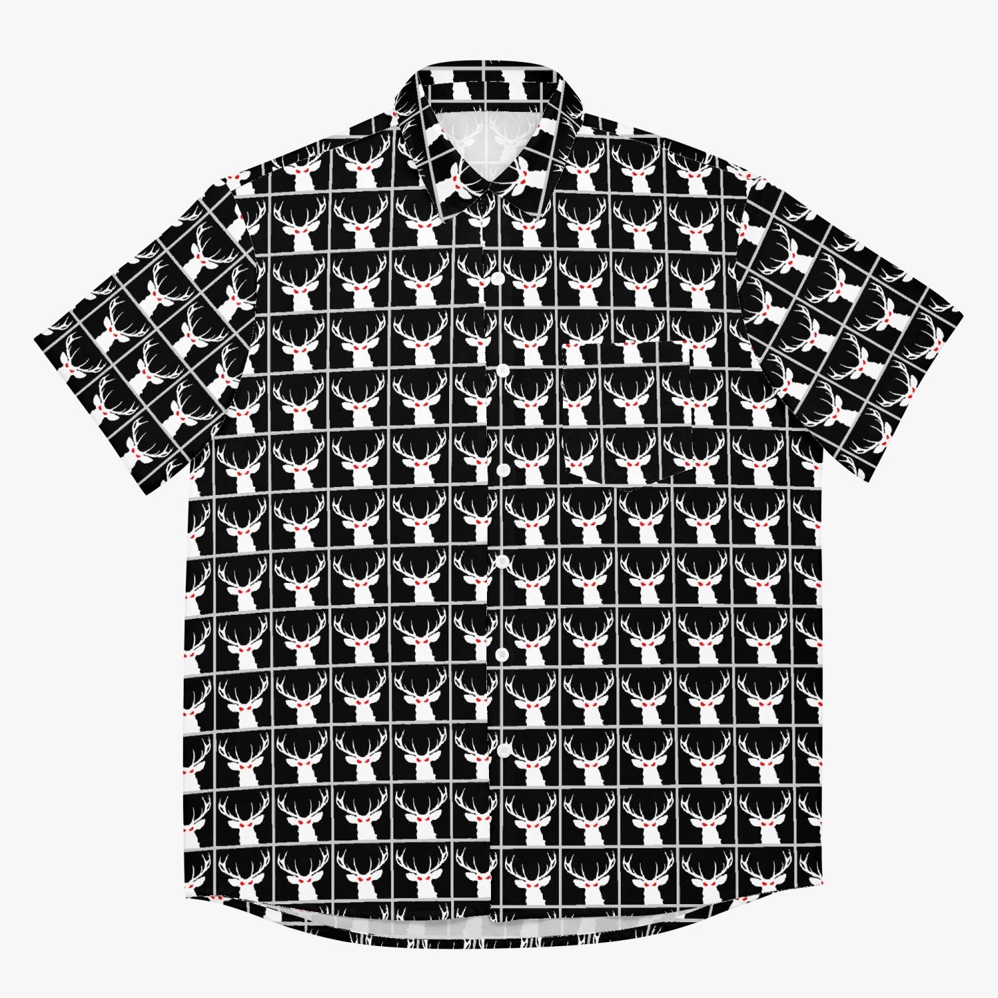 Deermageddon the Musical Black Checkerboard Hawaiian Tee