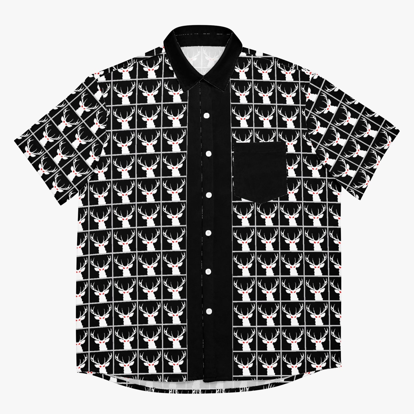 Deermageddon the Musical Black Checkerboard w/Black Trim Hawaiian Tee