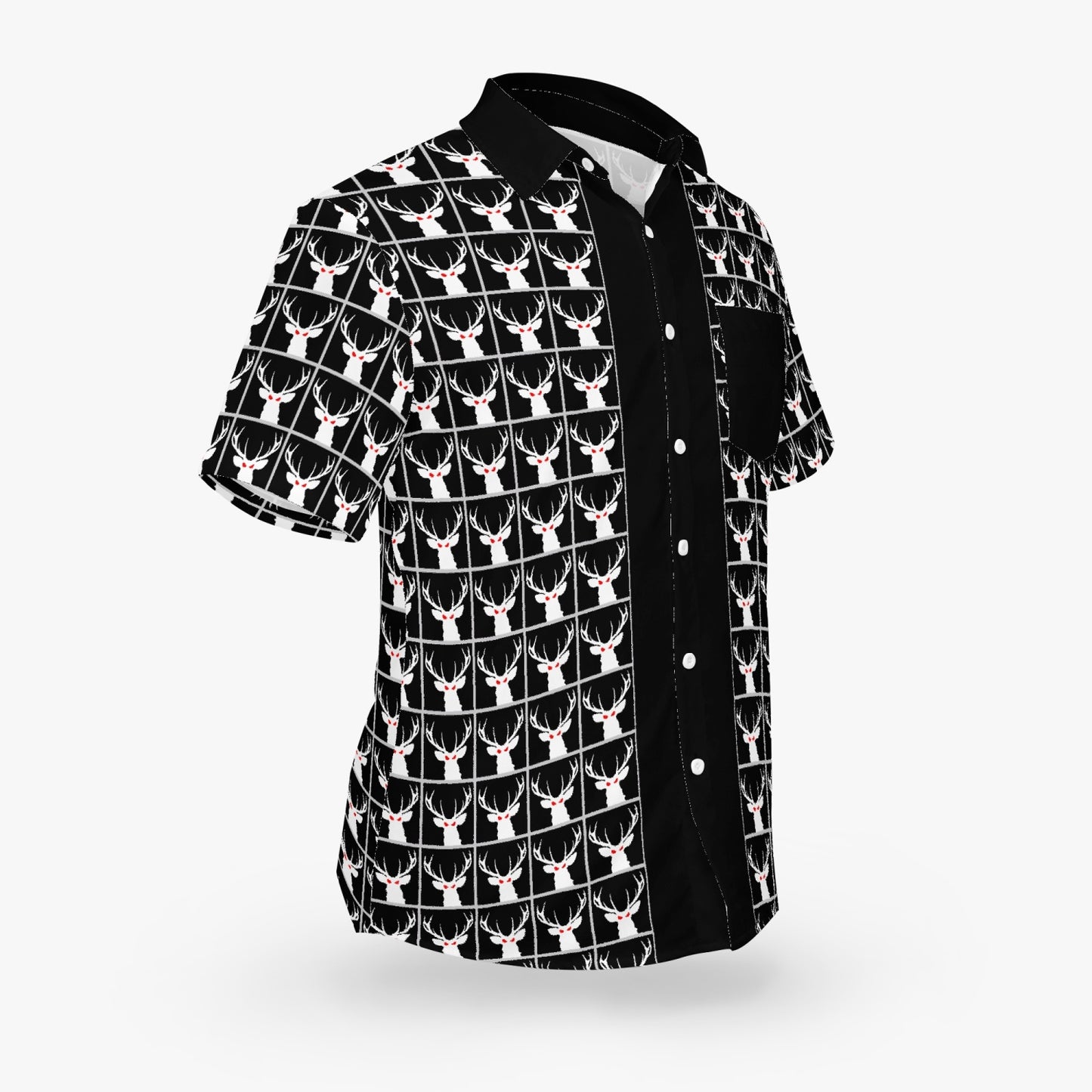 Deermageddon the Musical Black Checkerboard w/Black Trim Hawaiian Tee