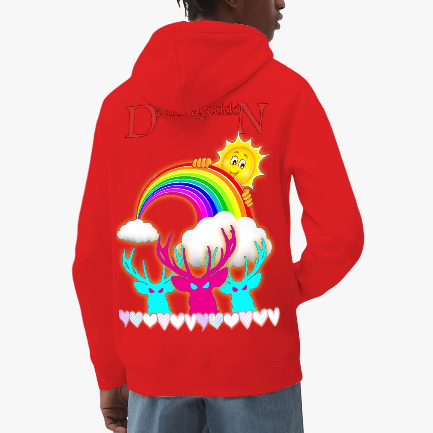 Official Deermageddon the Musical "Sunshine and Rainbows" Unisex Classic Lined Pullover Hoodie