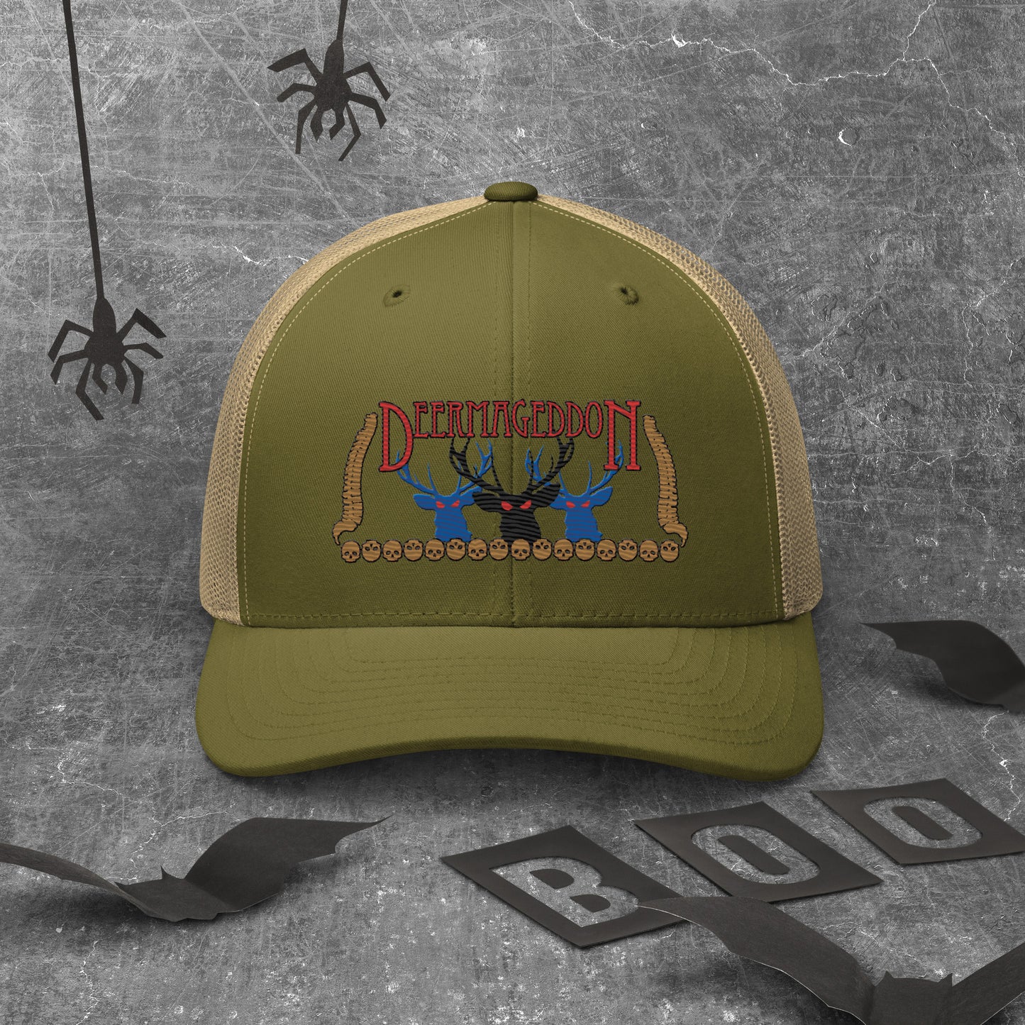 Official Deermageddon the Musical Logo Embroidered Trucker Cap