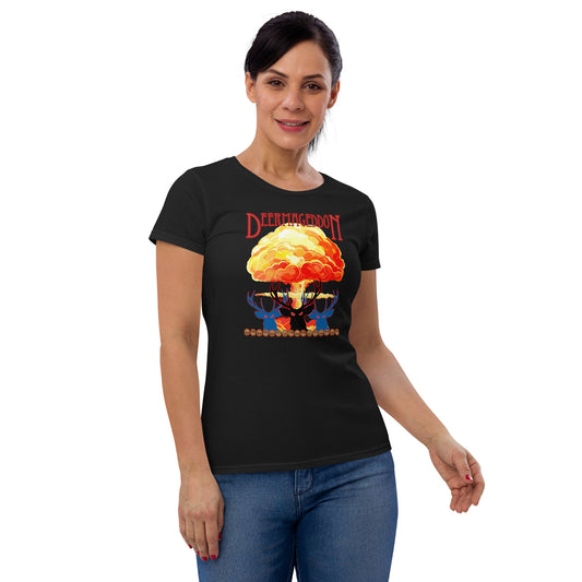 Official Deermageddon the Musical Nuke Design Women's short sleeve t-shirt